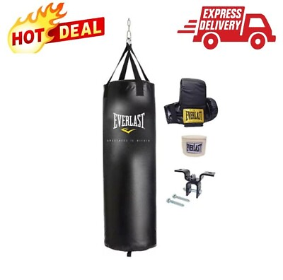 #ad 70 lbs. Heavy Bag Kit Lightweight Punching Bag Adjustable NEW $109.63