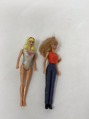 #ad Vintage Lot 1998 Barbie Mini McDonalds Toy Mattel 2000 Sydney Two 90’s Stamps $5.00