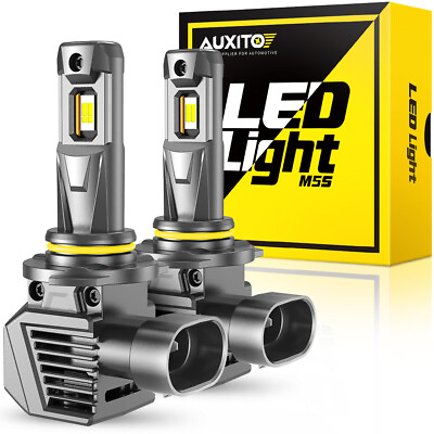 #ad AUXITO 9005 HB3 LED Headlight Bulb Kit High Low Beam White Super Bright 6500K 2x $32.99