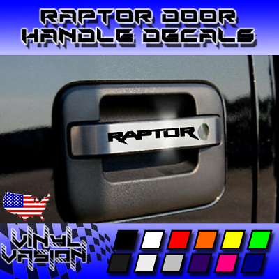 #ad 4x Ford Raptor Door Handle Decal Sticker Ford Truck F 150 4X4 Turbo $12.49