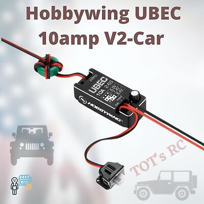 #ad Hobbywing BEC 2 6S 10A UBEC Voltage Regulator Module RC Car waterproof $28.99