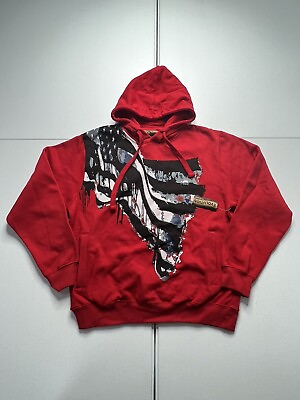 #ad Evolution In Design Hoodie Red American Flag Freedom Men’s Size XL NWT New $6.75