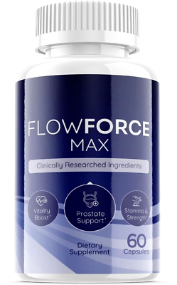 #ad 1 Pack Flow Force Max Male Vitality Supplement Pills 60 Capsules Free Shipping $22.89