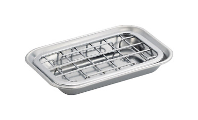 #ad InterDesign Soap Dish 1.3in H x 5.75in L x 4in W Polished Stainless Steel $13.99