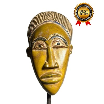 #ad African Guro Mask Cote D#x27;Ivoire African Art West Africa Wooden 888 $79.99