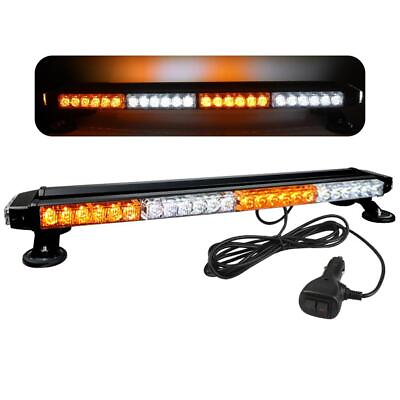 #ad High Amber White LED Strobe Light Bar Emergency Warning Flash with $59.99