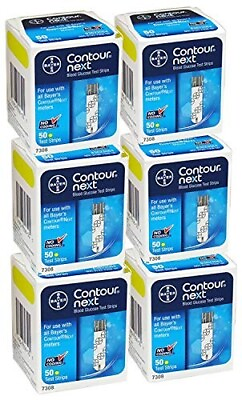 #ad #ad 300 Contour Next Test Strips 6 Boxes of 50ct Exp 7 25 amp; FAST SHIPPING New Box $82.99