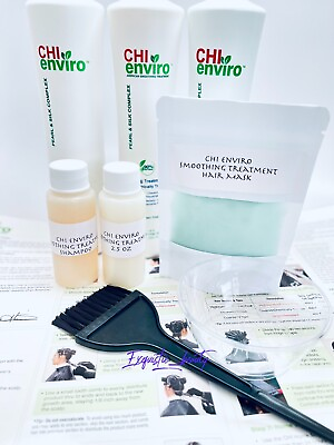 #ad Chi Enviro smoothing Hair virgin treatment kit 2.5 Oz Instructions BOGO 50 Off $29.50