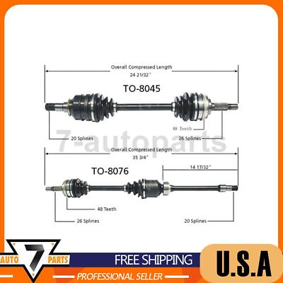 #ad CV Axle Shaft Front Left Front Right TrakMotive Fits Toyota Camry 1988 1991 FWD $174.38