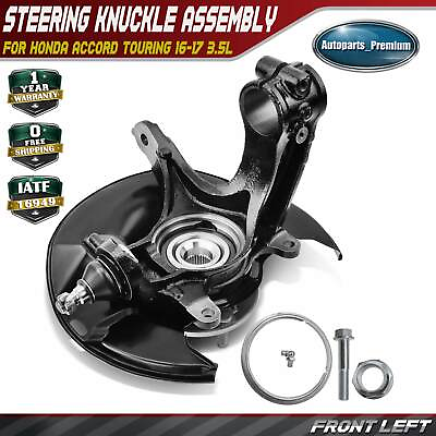 #ad Front LH Steering Knuckle amp; Wheel Hub Bearing Assembly for Honda Accord Touring $90.99