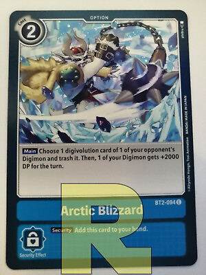 #ad 2x Arctic Blizzard ® BT2 094 C ® Comune ® Digimon Ver. 1.5 ® Inglese EUR 1.00