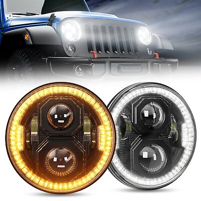 #ad SUPAREE Jeep LED Headlights 2024 Newest DOT Approved 7 Inch Round LED Headlight $49.99