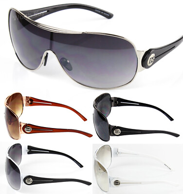 #ad Mens Wrap Around Sunglasses Fashion Designer Shield Shades Large One Lens Retro $9.99