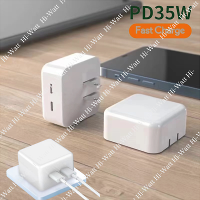#ad 1 2X 35W USB C Power Adapter PD Fast Charge Cable For iPhone 11 12 13 Pro iPad $12.43