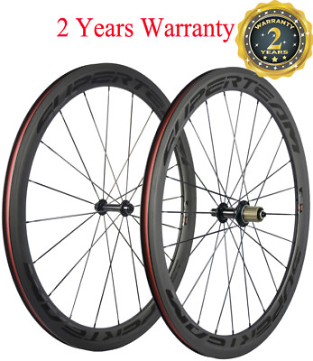 700C 50mm Carbon Wheels 23mm Clincher Carbon Wheelset Road Bike Carbon Wheels $320.00