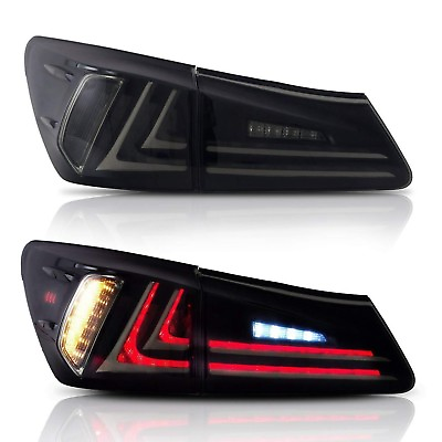 #ad Smoked Rear LED Tail Lights Lamps For 06 12 Lexus IS350 IS250 2.5L 3.5L One Pair $199.99