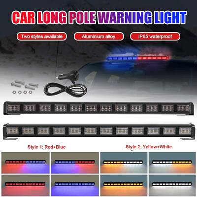 #ad 22quot; 12 24V Car RedBlue AmberWhite LED Vehicle Warning Strobe Signal Light Bar AU $39.99
