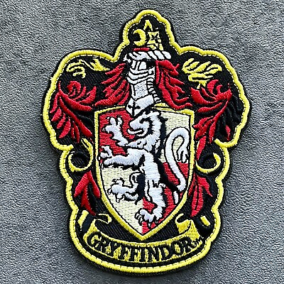 #ad Harry Potter Wizard School Gryffindor Badge 3D Embroidered Hook amp; Loop Patch $4.99