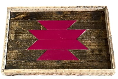 #ad infinite abyss tray wood Aztec wall hanging Red Design $29.00
