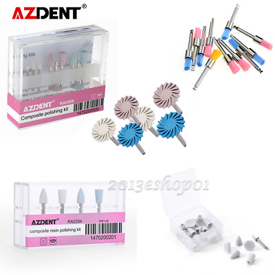 #ad Dental Diamond Burs Cups Composite Polishing Kit for Low Speed Handpiece AZDENT $172.18