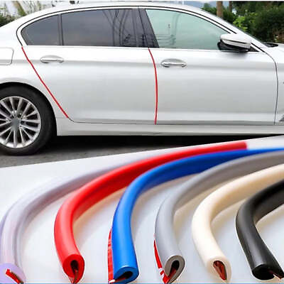 #ad 5M Car Door Edge Rubber Scratch Protector Strips Car Styling Mouldings Protectio $9.19