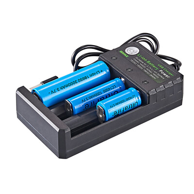 #ad 3 Slot Charged Independently Li ion Batteries Power Charger With LED Indication $7.89