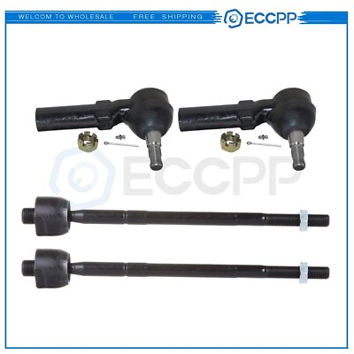 #ad ECCPP Steering 4pc Front Inner Outer Tie Rod End Kit For 2004 2009 Cadillac XLR $38.09