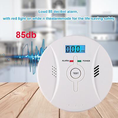 Carbon Monoxide CO and Smoke 2in1 Combination Detector Alarm Battery Operated $15.15