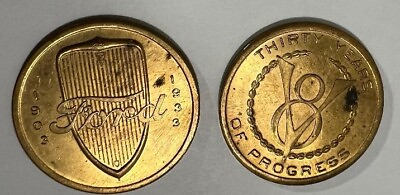 #ad Vintage Coin Token: FORD Medal 30 Years of Progress 1903 1933 V8 $14.98