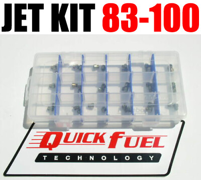 NEW GAS QUICK FUEL HOLLEY JET KIT 83 100 4 EACH IN CASE FREE USA Shipping $168.99