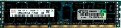 #ad Hynix 16GB 2Rx4 PC3 12800R HMT42GT7MFR4C PB DDR3 DIMM ECC SERVER RAM $9.80