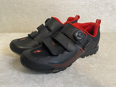 #ad Specialized Body Geometry Sport Road Cycling Shoes Men’s Size 9 Black Red $45.00