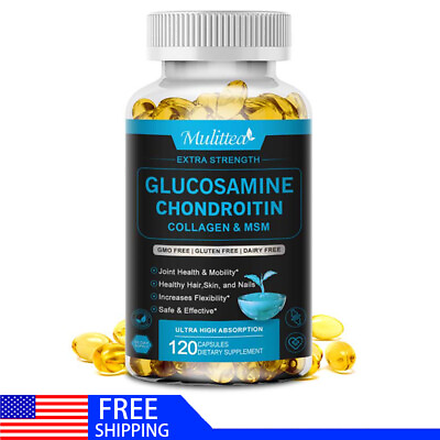 #ad 3100mg Glucosamine Chondroitin MSM Vitamin D3 Triple Strength Joint Support $13.86