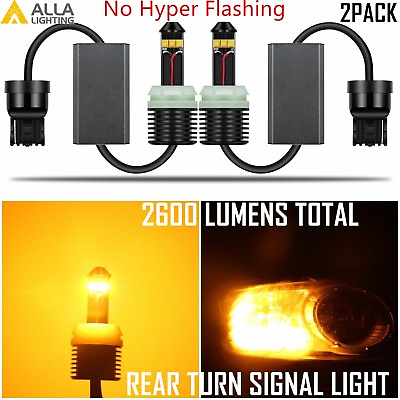#ad Alla Lighting 7440 LED Rear Turn Signal Light Lamp Yellow BulbNO hyper flashing $34.98