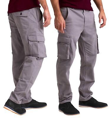 #ad #ad Mens Cargo Combat Flex Work Trouser Relax Fit Multi Pocket Stretch Workwear Pant $25.49