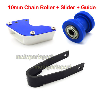 #ad Blue 10mm Chain Roller Slider Guard Guide For Pit Bike Motor 50cc 90cc 160cc SSR $18.95