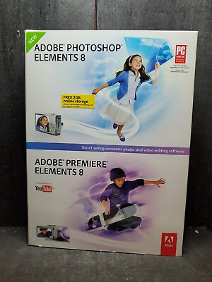 #ad Adobe Photoshop Elements 8 and Adobe Premier Elements 8 w key $27.99