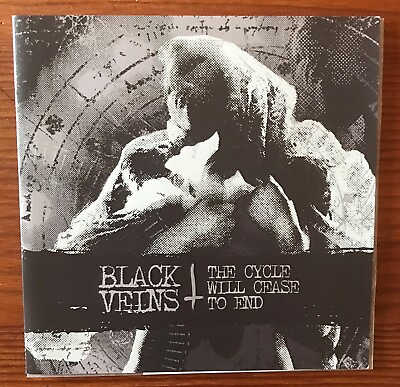 #ad BLACK VEINS The Cycle will cease to End Punk Grey Vinyl 7quot; Record LTD GBP 20.78