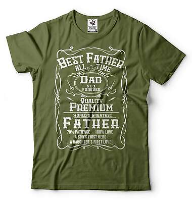 #ad Mens Best Father T shirt No 1 Dad Tee Shirt Funny Fathers Day Gifts Dad Shirts $16.33