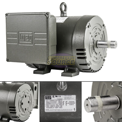 #ad 7.5 HP Replacement Motor 1 Phase 3450 RPM 184T For Ingersoll Rand Compressor $649.00