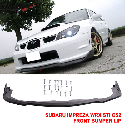 #ad Fits 06 07 Subaru Impreza WRX STI CS2 PP Front Bumper Lip Splitter Unpainted $67.98