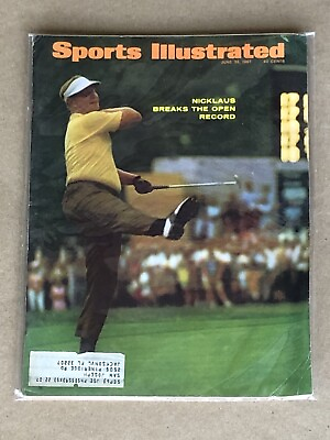 #ad Sports Illustrated Magazine June 26 1967 Nicklaus Breaks the Open Record VG $14.49