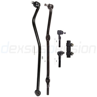 #ad 1991 1992 Fits Jeep Comanche 5x Front Tie Rod Links Track bar Adjusting Sleeves $80.89