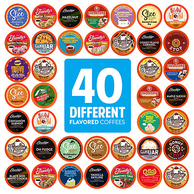 #ad #ad Two Rivers Flavored Coffee Pods Variety Pack for Keurig K Cup 40 Count $22.95