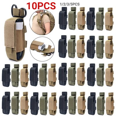 #ad Nylon Tactical EDC Tool Storage Bag Molle Pouch Flashlight Holster for Outdoor $83.99