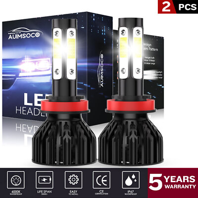 #ad 2Pcs Super White Bright LED Headlight Low Bulbs For Kia Optima 2014 2015 10000K $29.99