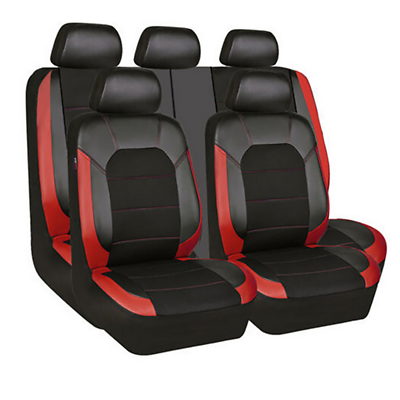 #ad 9Pcs Full Set Car Seat Cover Leather Front Rear Protector Interior Accessories $70.10