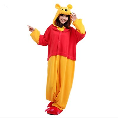 #ad New Unisex Adult Animal Bear Onesiee Costume Cosplay Pyjamas Kigurumi Cosplay $20.99