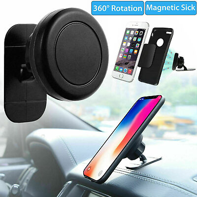 #ad 360° Universal Magnetic Car Mount Cell Phone Holder Stand Dashboard For iPhone $5.99