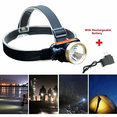 #ad 2 Pack LED Rechargeable USB Waterproof Headlight HeadLamp Head Light Charger $8.99